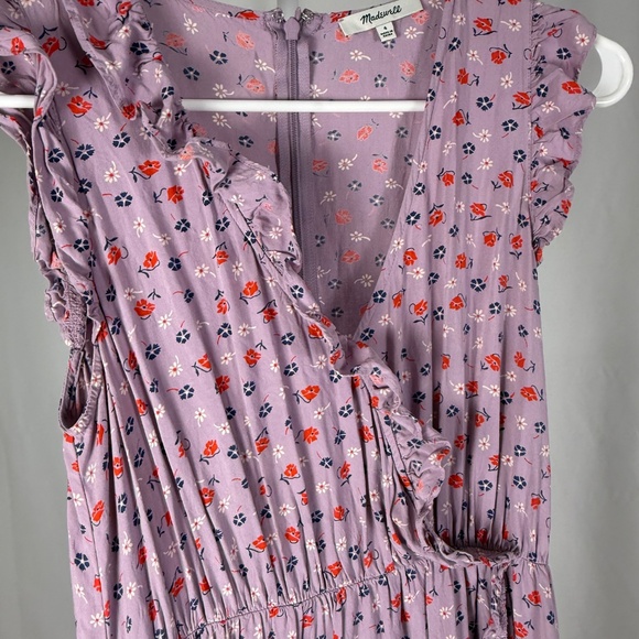 Madewell Ruffle-Edged Wrap Maxi Dress in Prairie Posies Size 4, Fall, Wedding - Picture 5 of 13